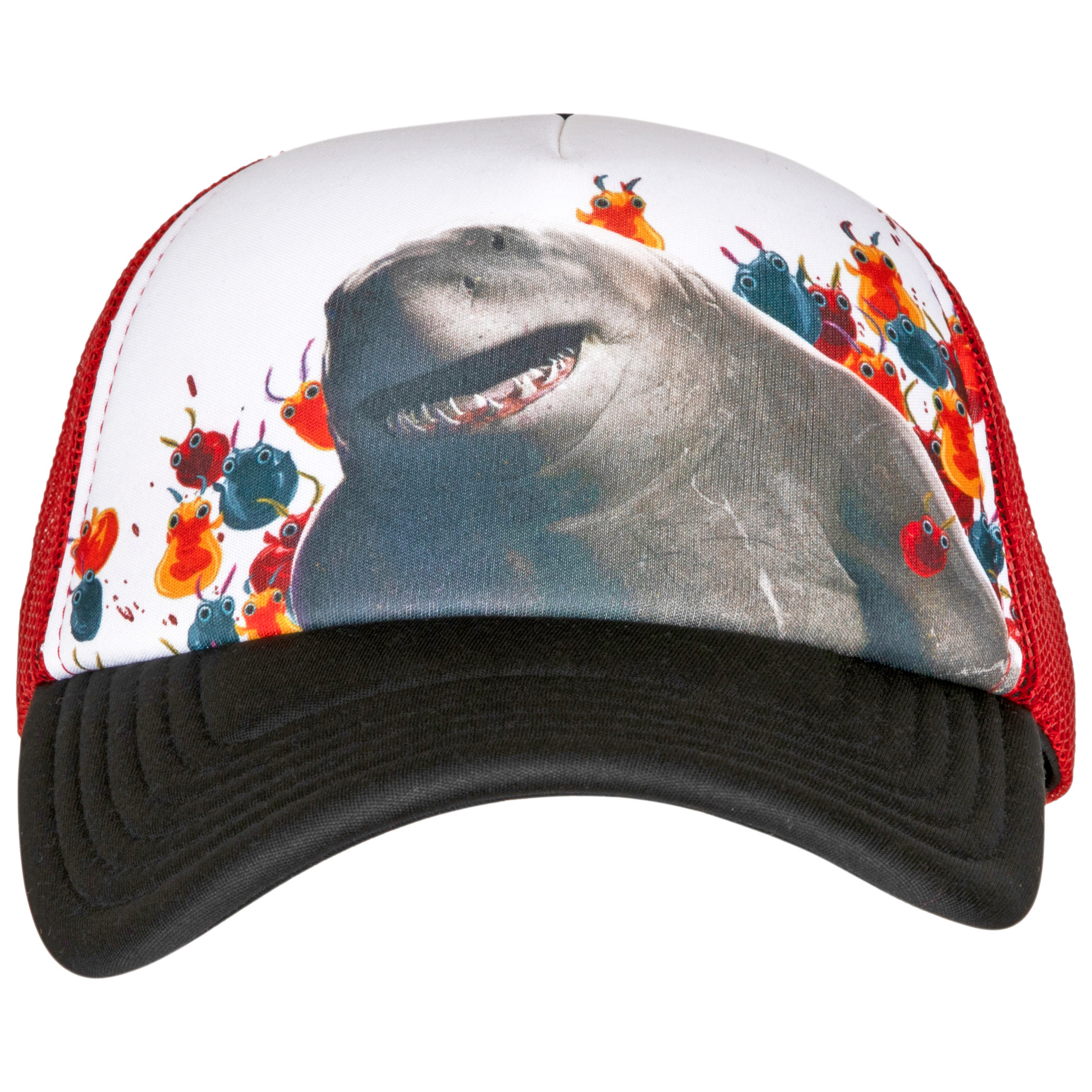 The Suicide Squad King Shark Red Mesh Snapback Adjustable Hat